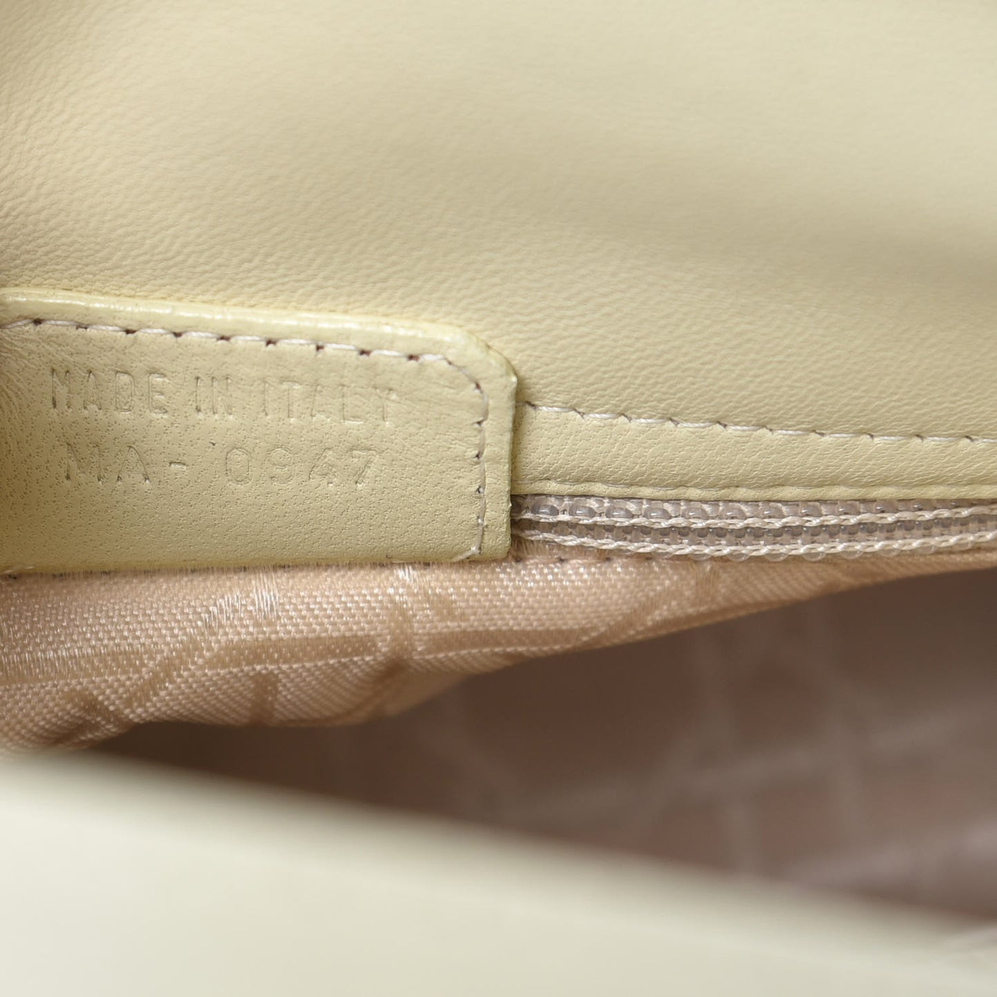 Lambskin Cannage Mini Lady Dior Light Beige