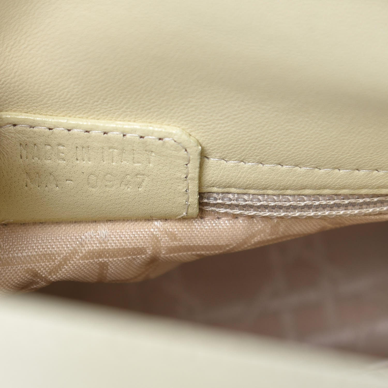 Christian Dior Lambskin Cannage Mini Lady Dior Light Beige 7 of 11