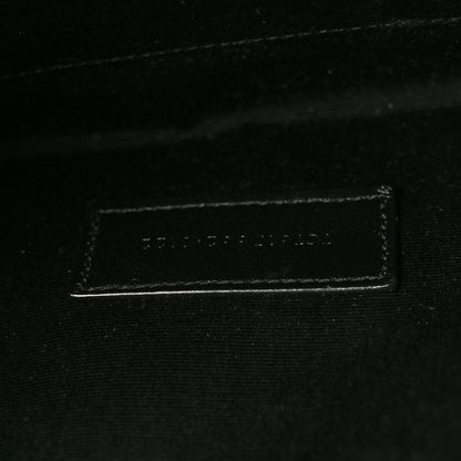 Saint Laurent Grain De Poudre Matelasse Chevron Monogram Envelope Clutch Crema Soft 7 of 8