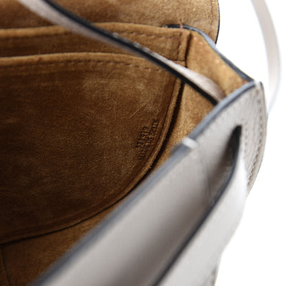 Loewe Grained Calfskin Mini Gate Crossbody Bag Light Oat 9 of 10