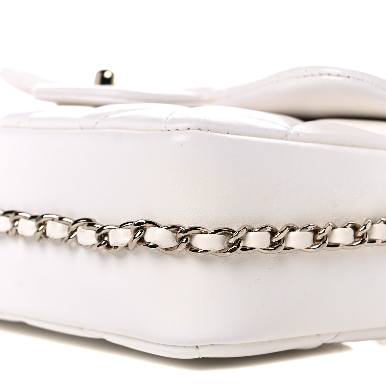 Chanel Lambskin Quilted Small My Precious Flap White 9 of 9