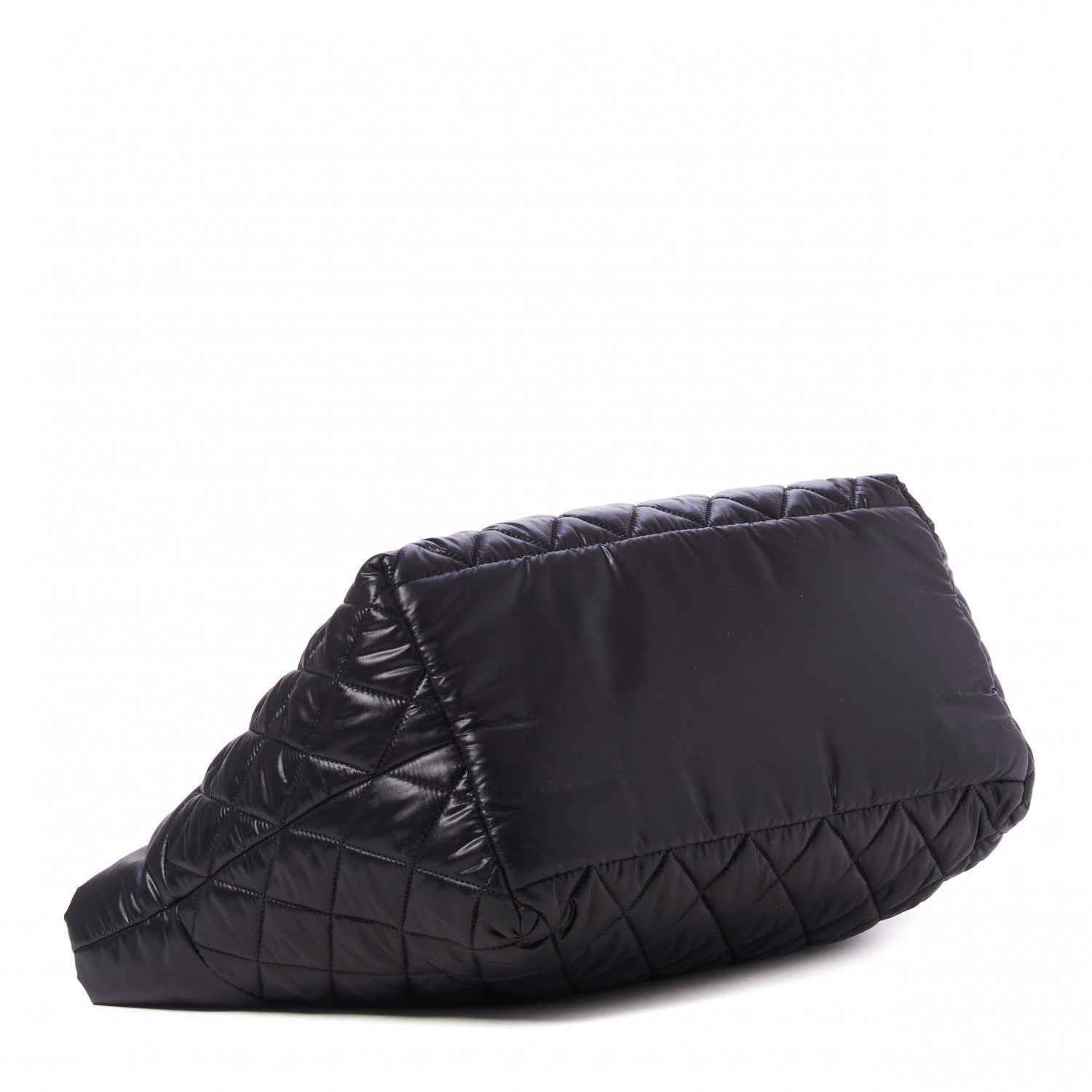 Chanel Nylon Quilted Coco Cocoon Medium Reversible Tote Black Red 3 of 9