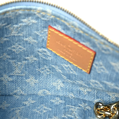 Louis Vuitton Monogram Denim Liv Pochette Sky Blue 4 of 8