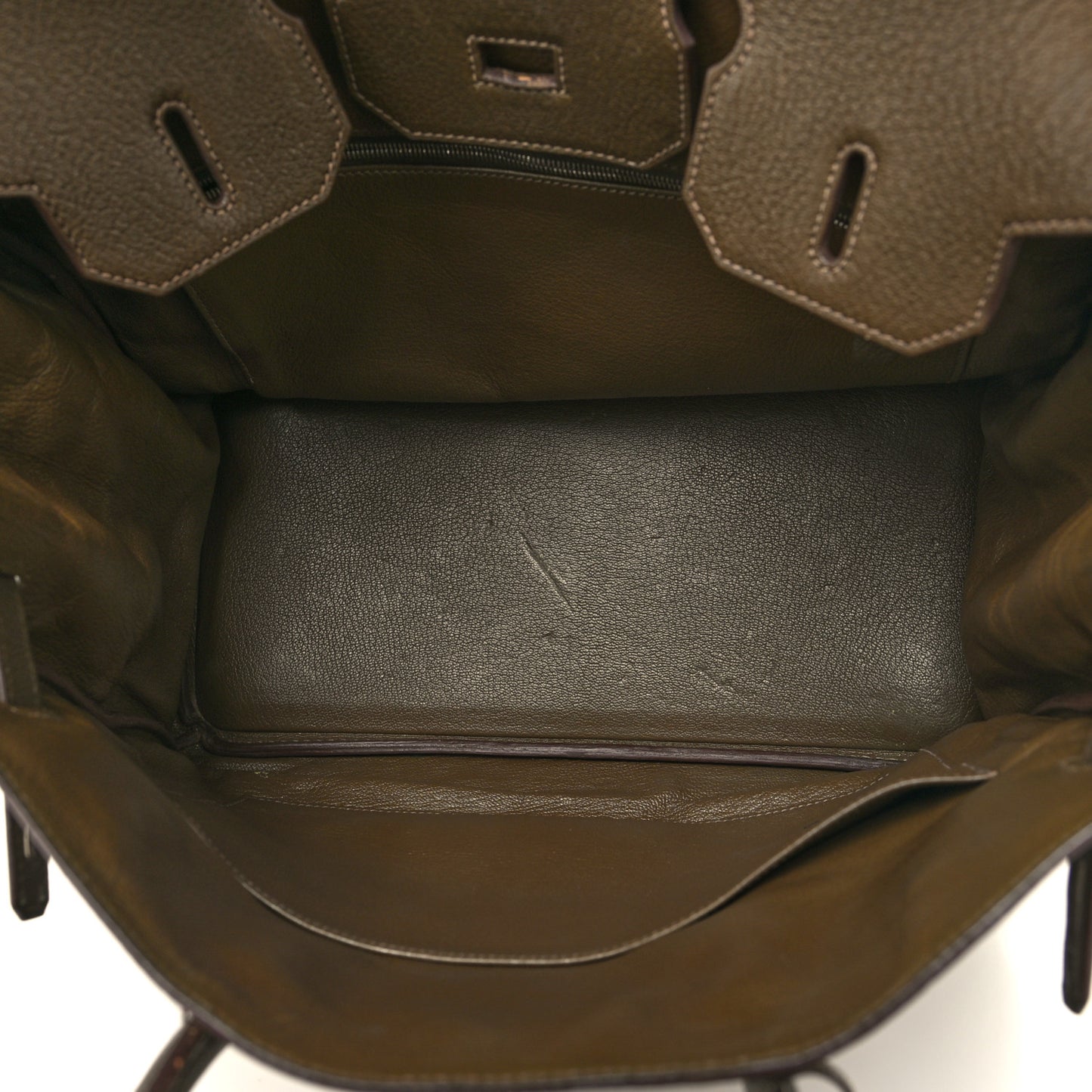 Chevre De Coromandel HAC Birkin 36 Vert Olive