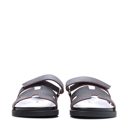 Hermes Epsom Mens Chypre Sandal 41 Black 2 of 15