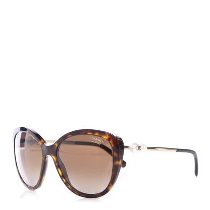 Chanel Cat Eye Pearl Sunglasses 5340-H Tortoise 1 of 8