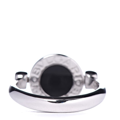 Bulgari 18K White Gold Diamond Black Onyx Bvlgari Bvlgari Flip Ring 48 4.5 3 of 6