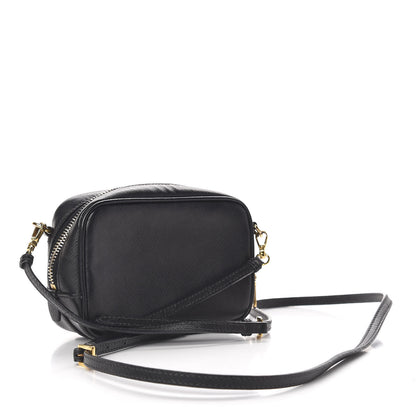 Prada Saffiano Mini Camera Crossbody Bag Black 3 of 11