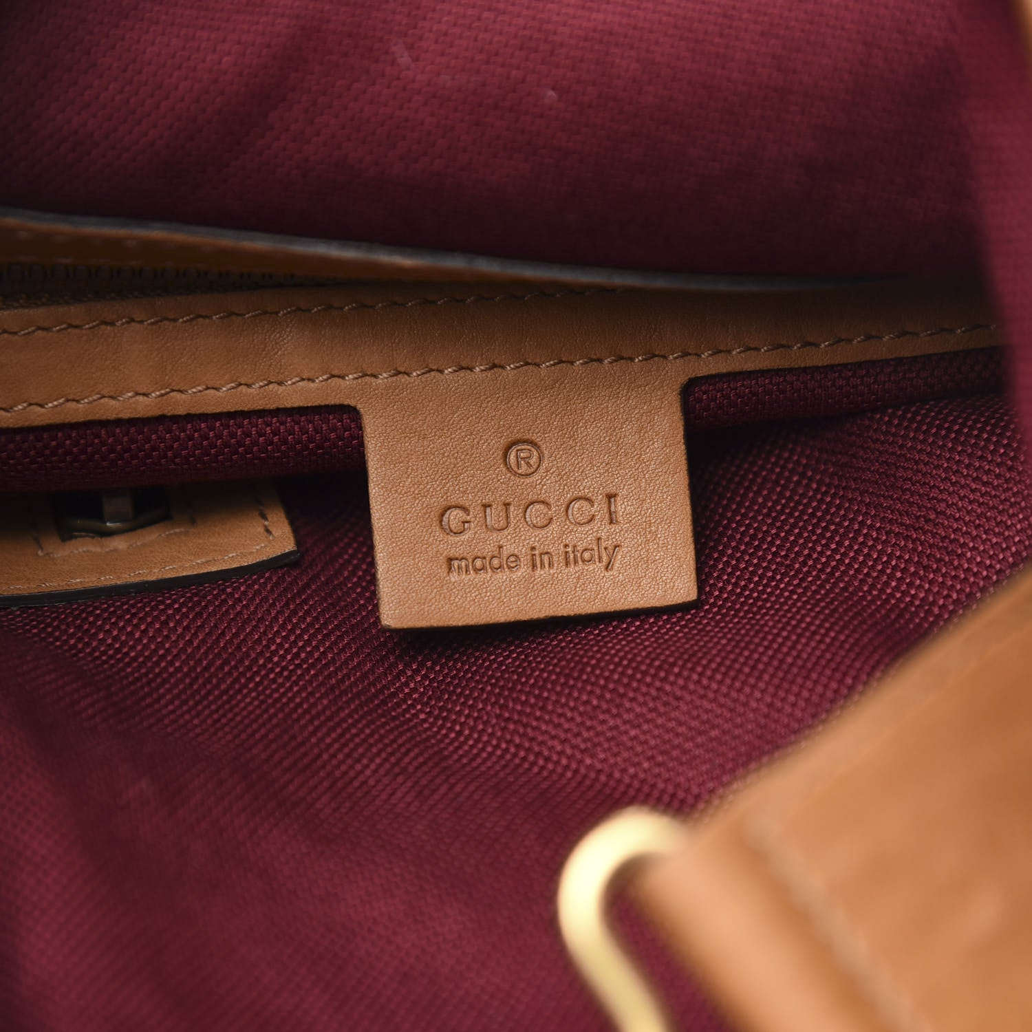 Gucci Soft Washed Calfskin Sling Duffle Biscotto 5 of 10