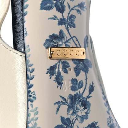 Gucci Malaga Kid Web Bow Jane Low Heel Slingback Pumps 35.5 Off White 8 of 9