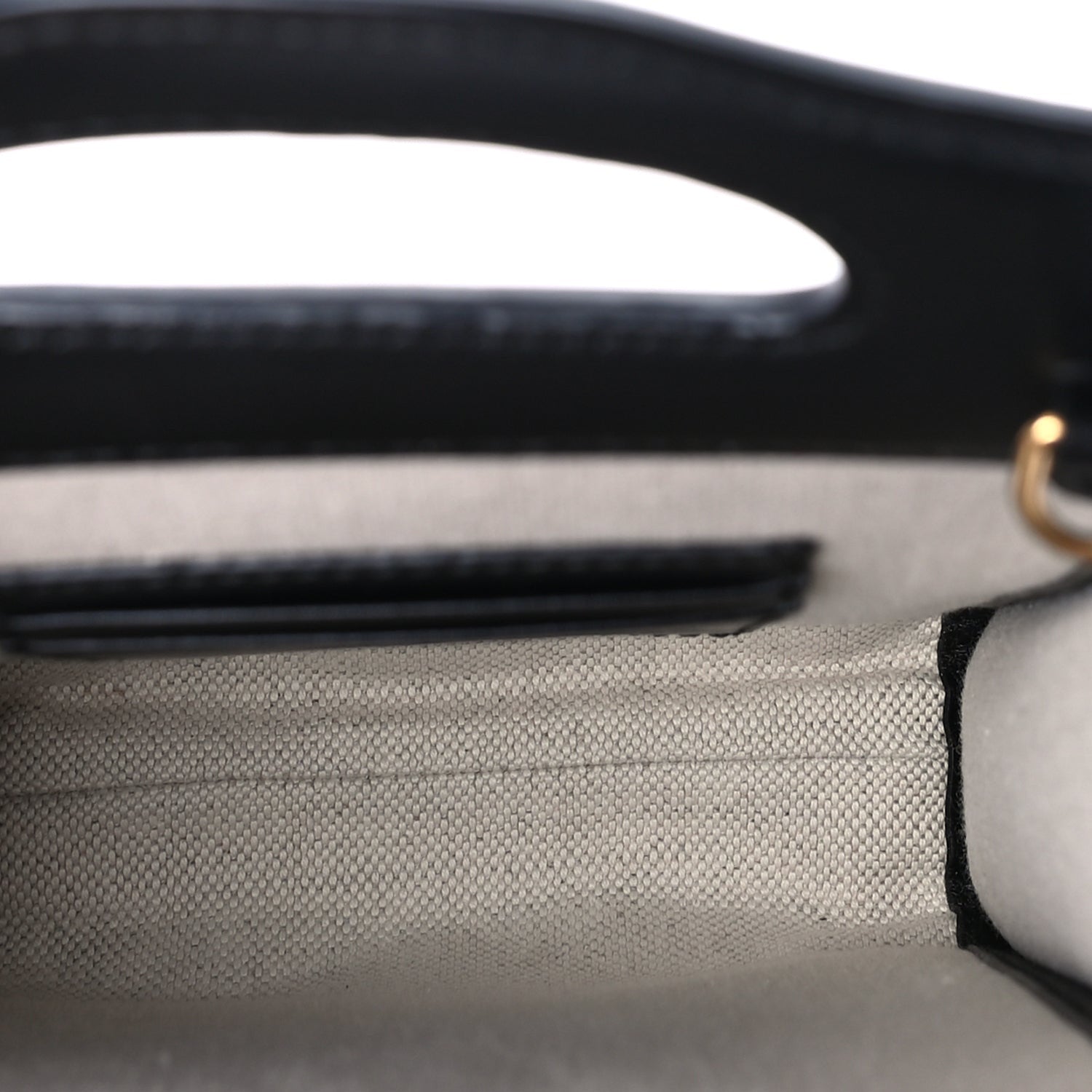 Gucci Calfskin GG Matelasse Mini Top Slip Handle Crossbody Bag  Black Natural 4 of 8