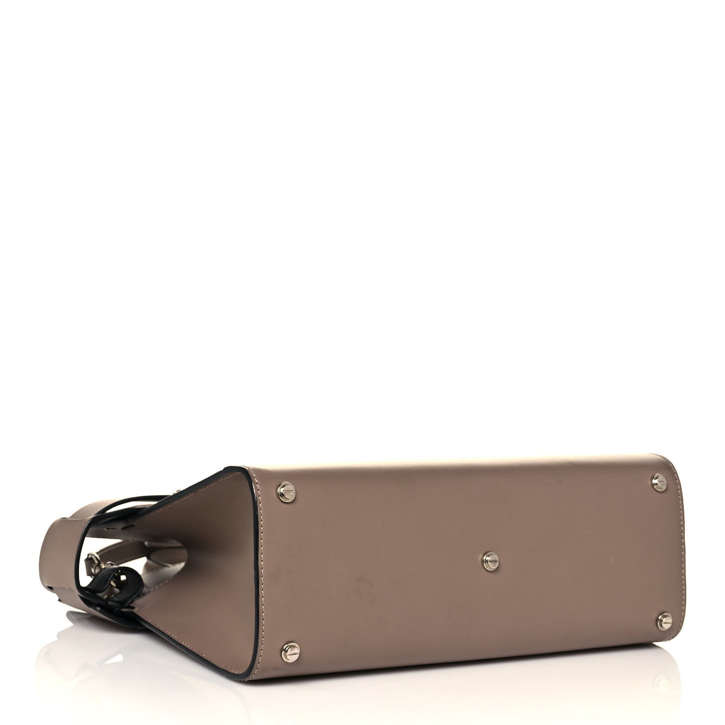 Smooth Calfskin Small Horizon Satchel Linen