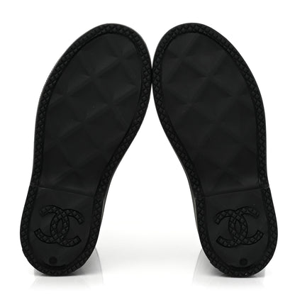 Chanel Caoutchouk CC High Boots 35 Black 6 of 10