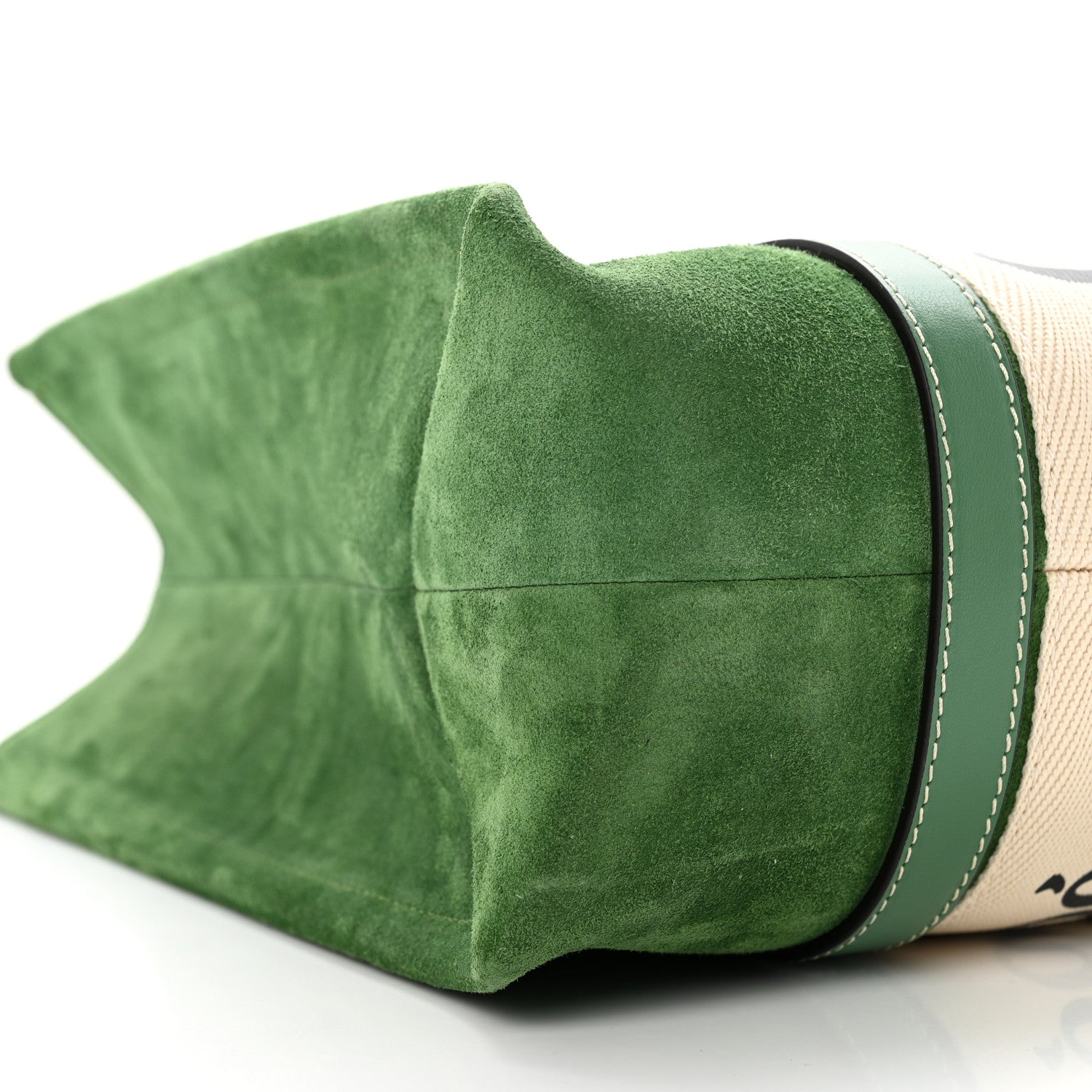 Chloe Suede Calfskin Medium Woody Tote Bright Green 7 of 9