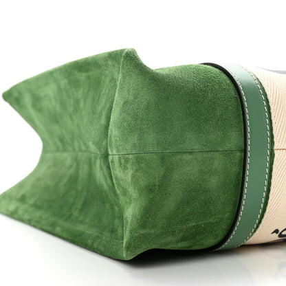 Chloe Suede Calfskin Medium Woody Tote Bright Green 7 of 9