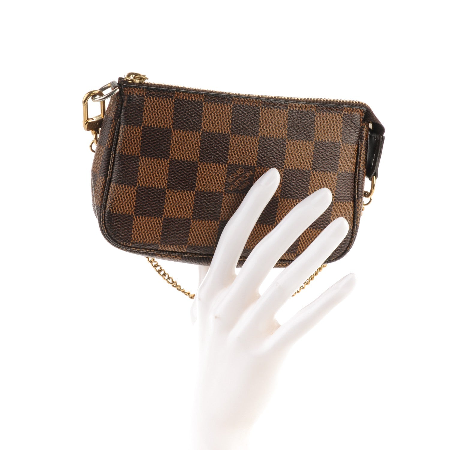 Louis Vuitton Damier Ebene Mini Pochette Accessories 2 of 8