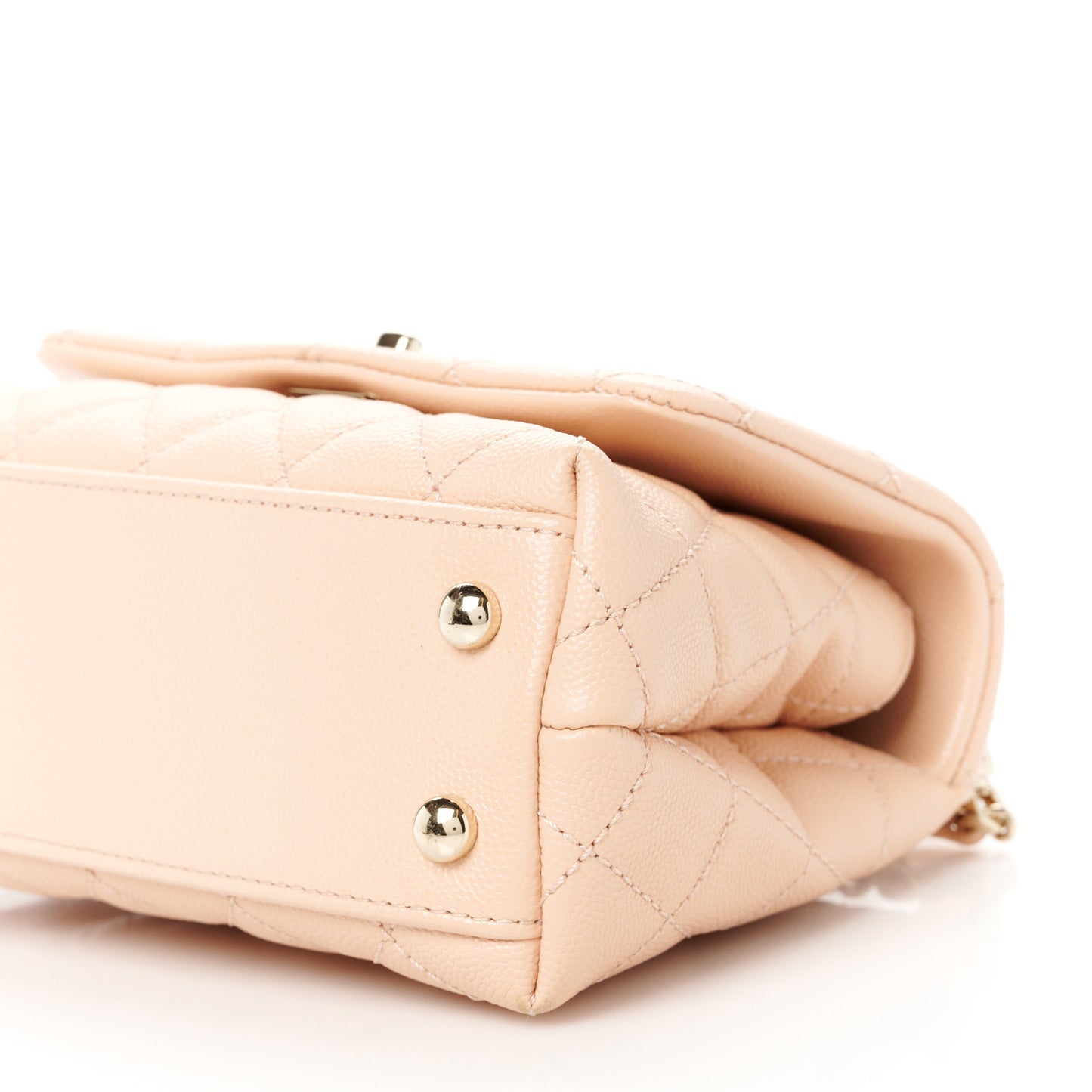 Caviar Quilted Extra Mini Coco Handle Flap Light Pink