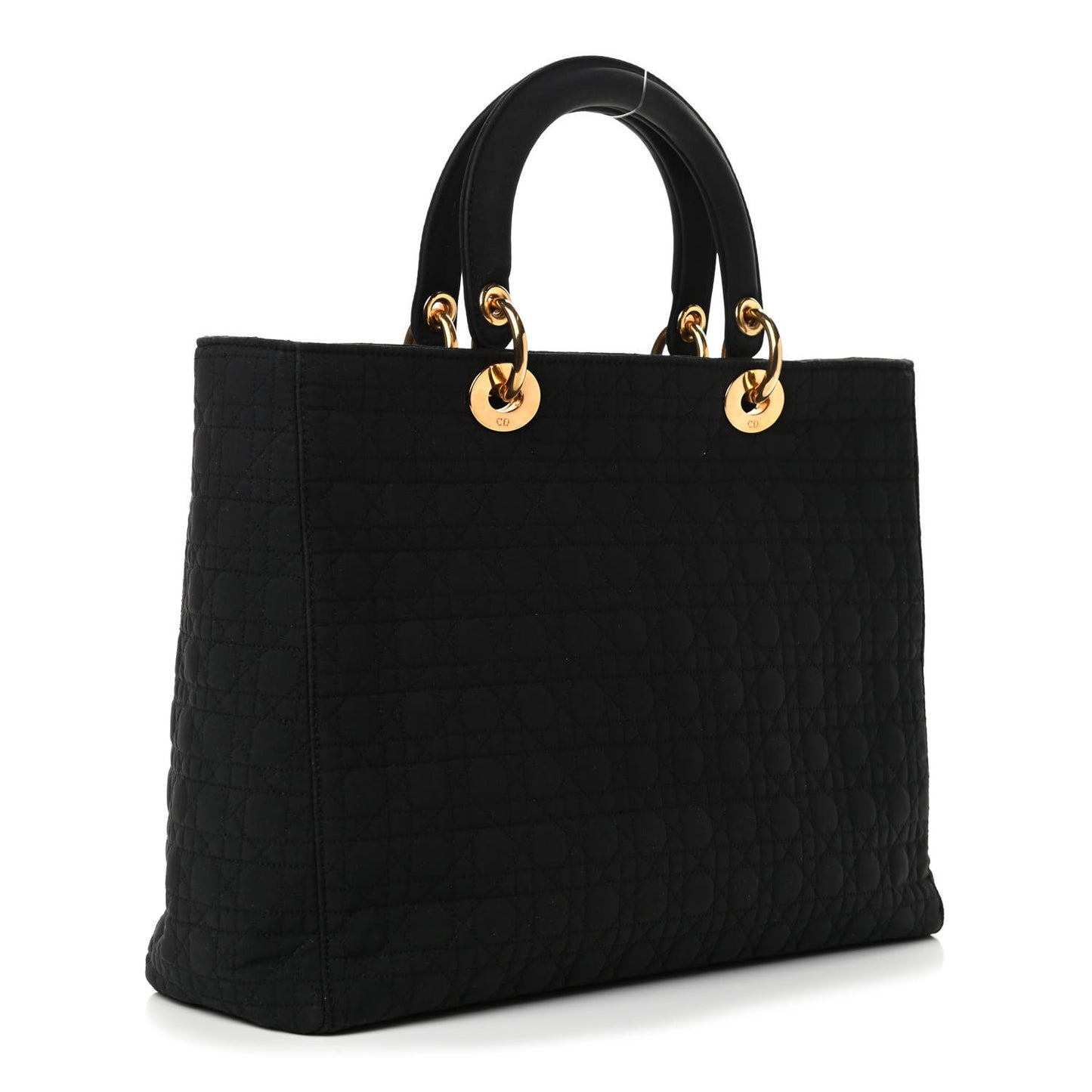 Nylon Cannage Large Lady Dior Black