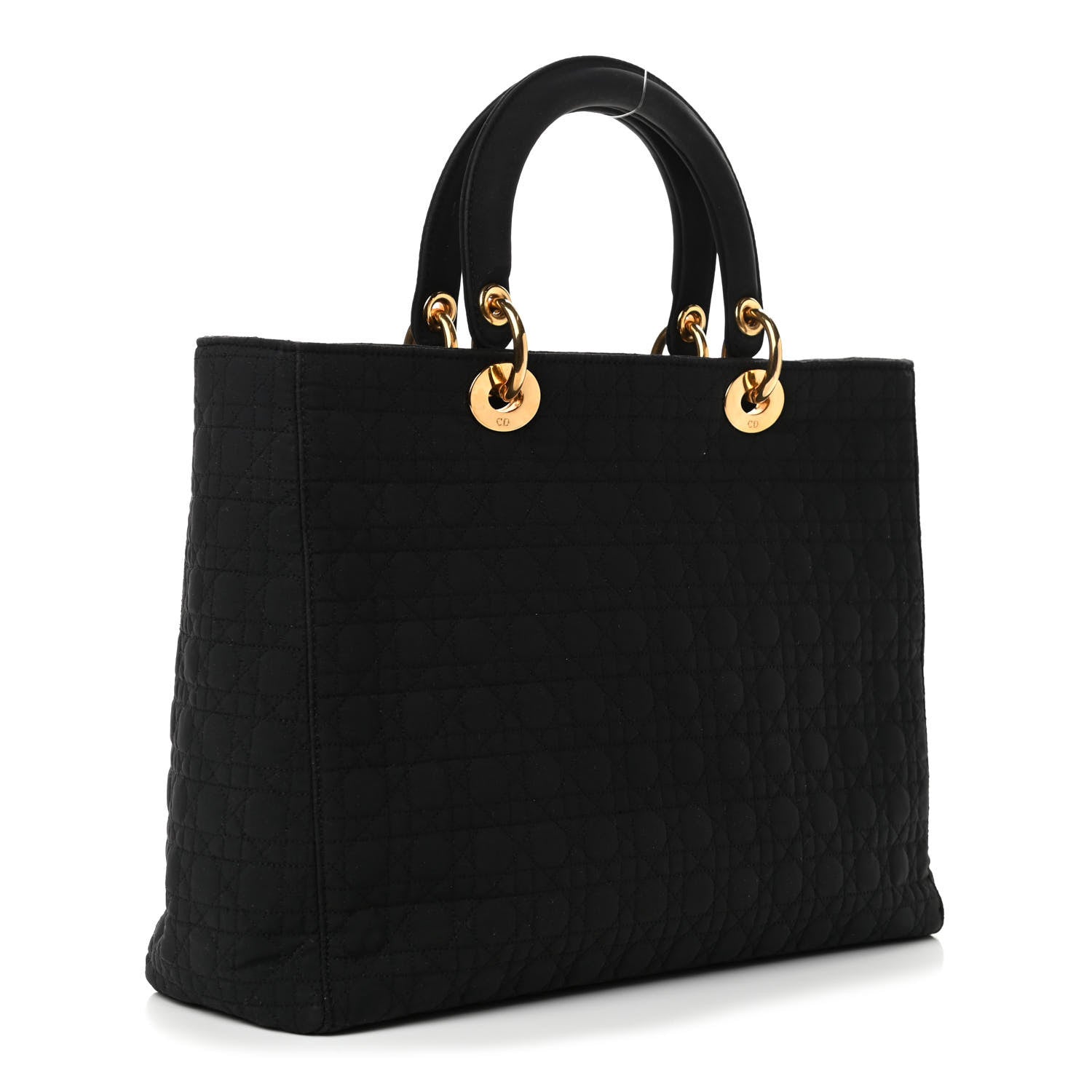 Christian Dior Nylon Cannage Large Lady Dior Black 2 of 4