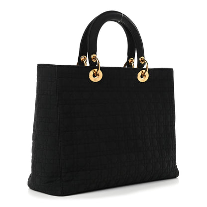 Christian Dior Nylon Cannage Large Lady Dior Black 2 of 4