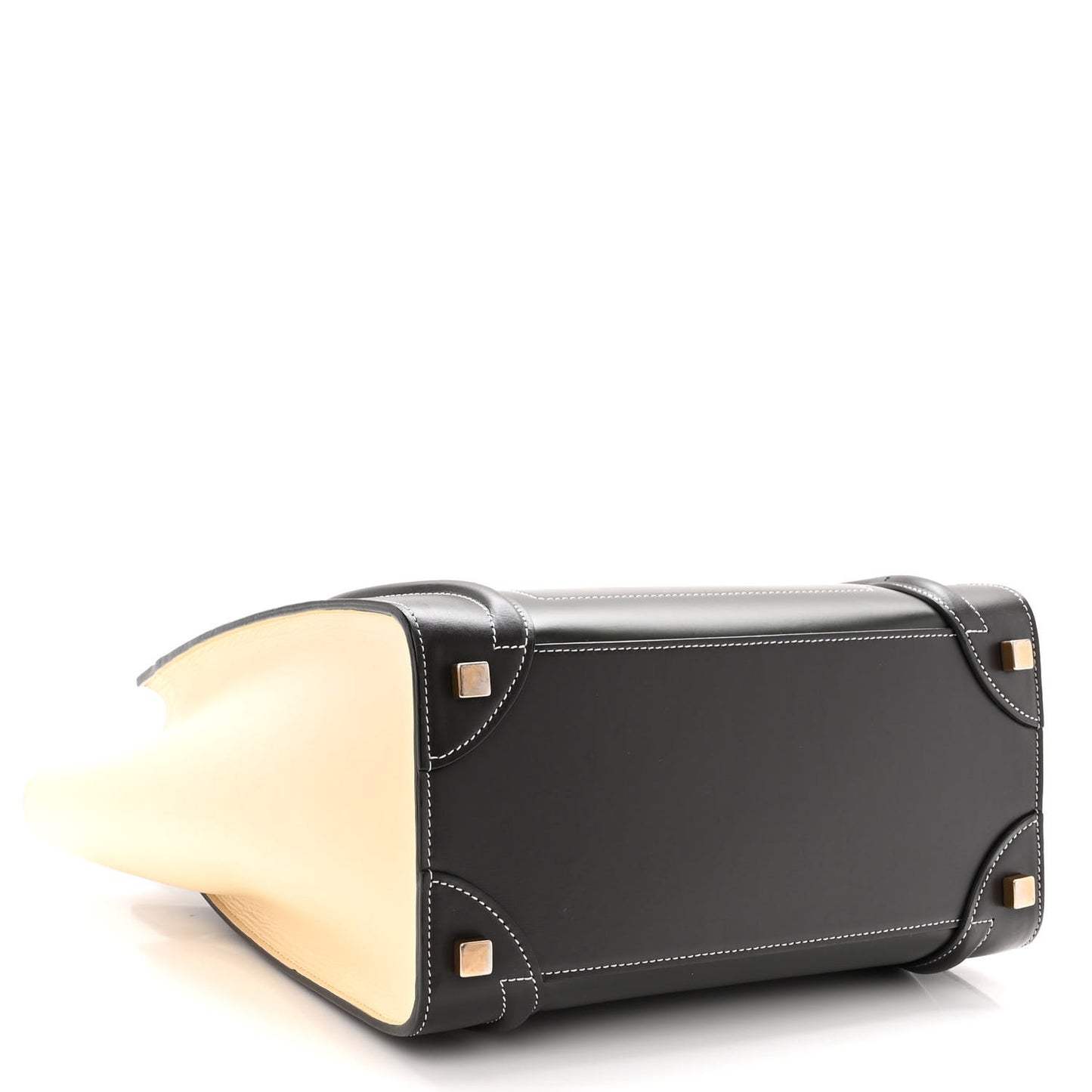 Smooth Calfskin Tri-Color Micro Luggage Light Emerald