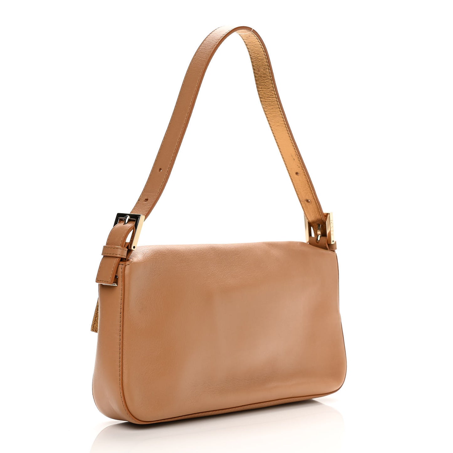 Calfskin Stud Baguette Brown