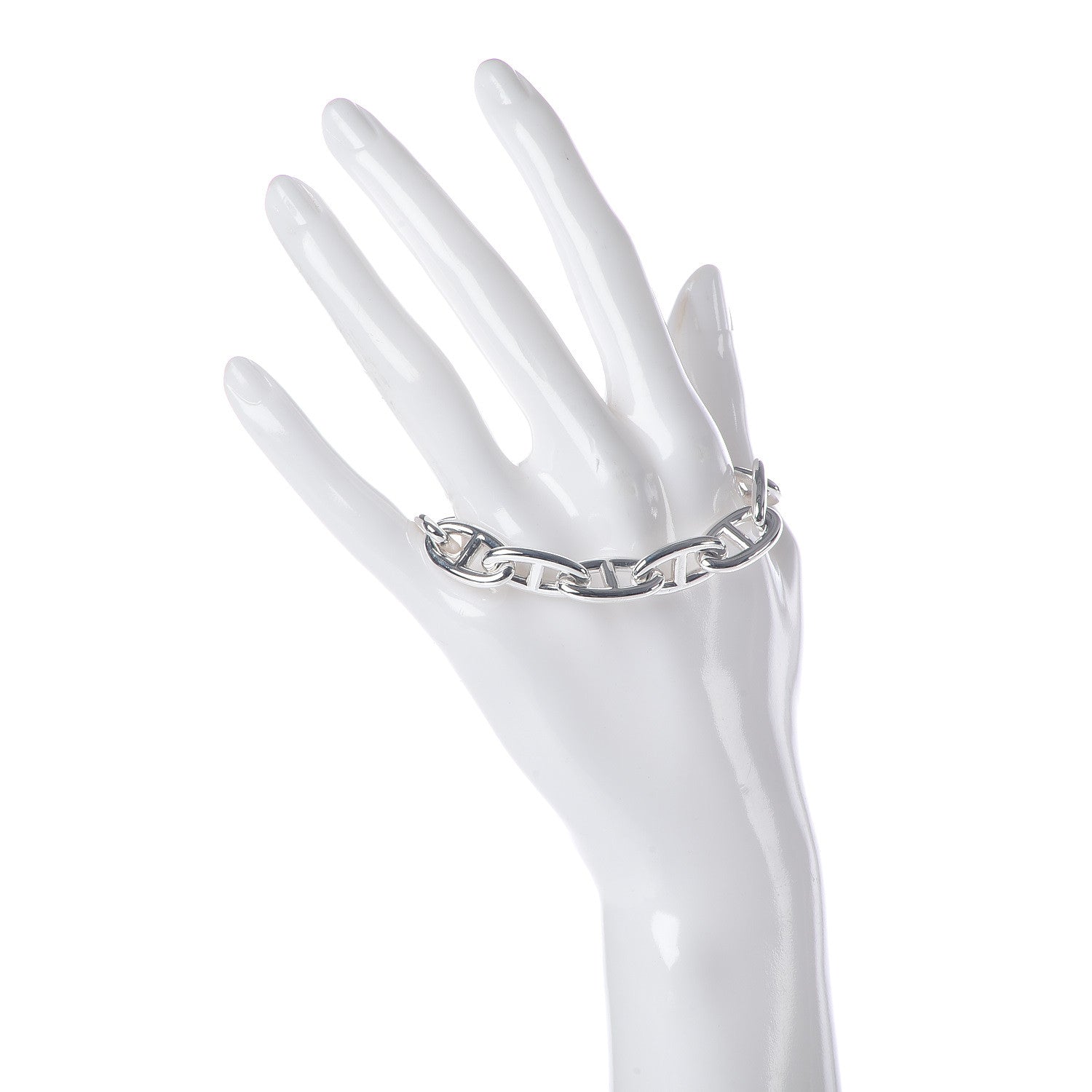 Hermes Sterling Silver GM Chaine D'Ancre Bracelet 2 of 5