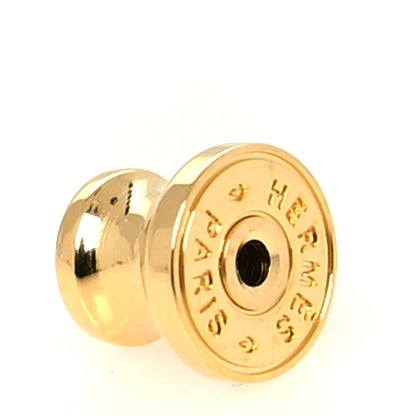 Hermes Gold Lacquered Mini Pop H Earrings Rose Dragee 4 of 5