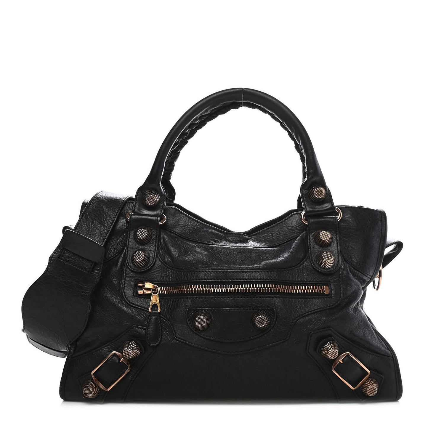 Agneau Giant 21 Rose Gold Hardware City Black