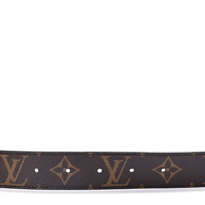 Louis Vuitton Calfskin Monogram 30mm LV Initiales Reversible Belt 90 36 Black 4 of 6