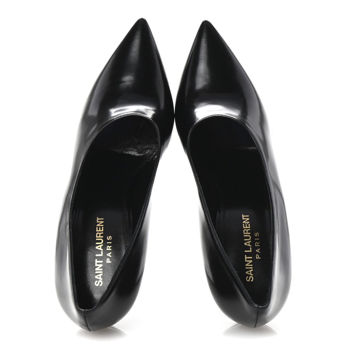 Patent Calfskin Teddy High Vamp 105 Pumps 39 Black
