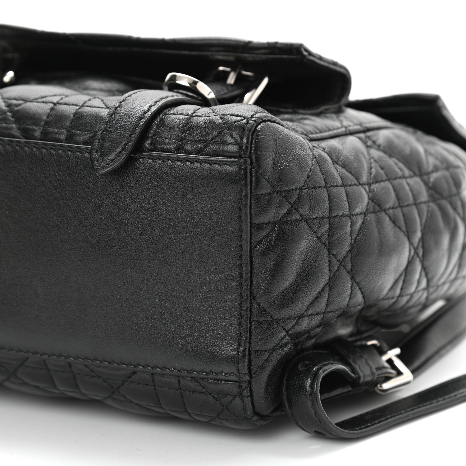 Christian Dior Lambskin Cannage Small Stardust Backpack Black 9 of 9