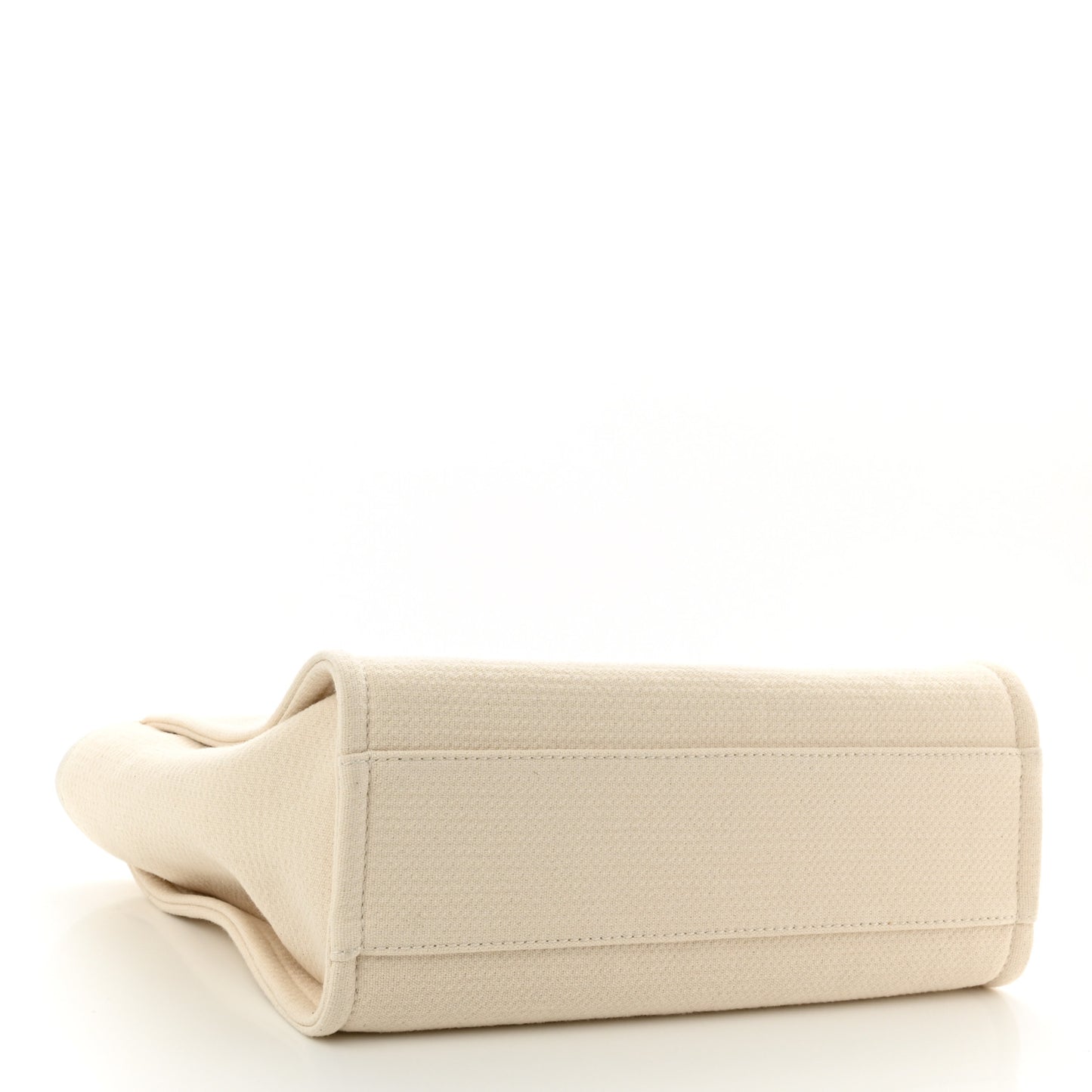 Mixed Fibers Small Deauville Tote White