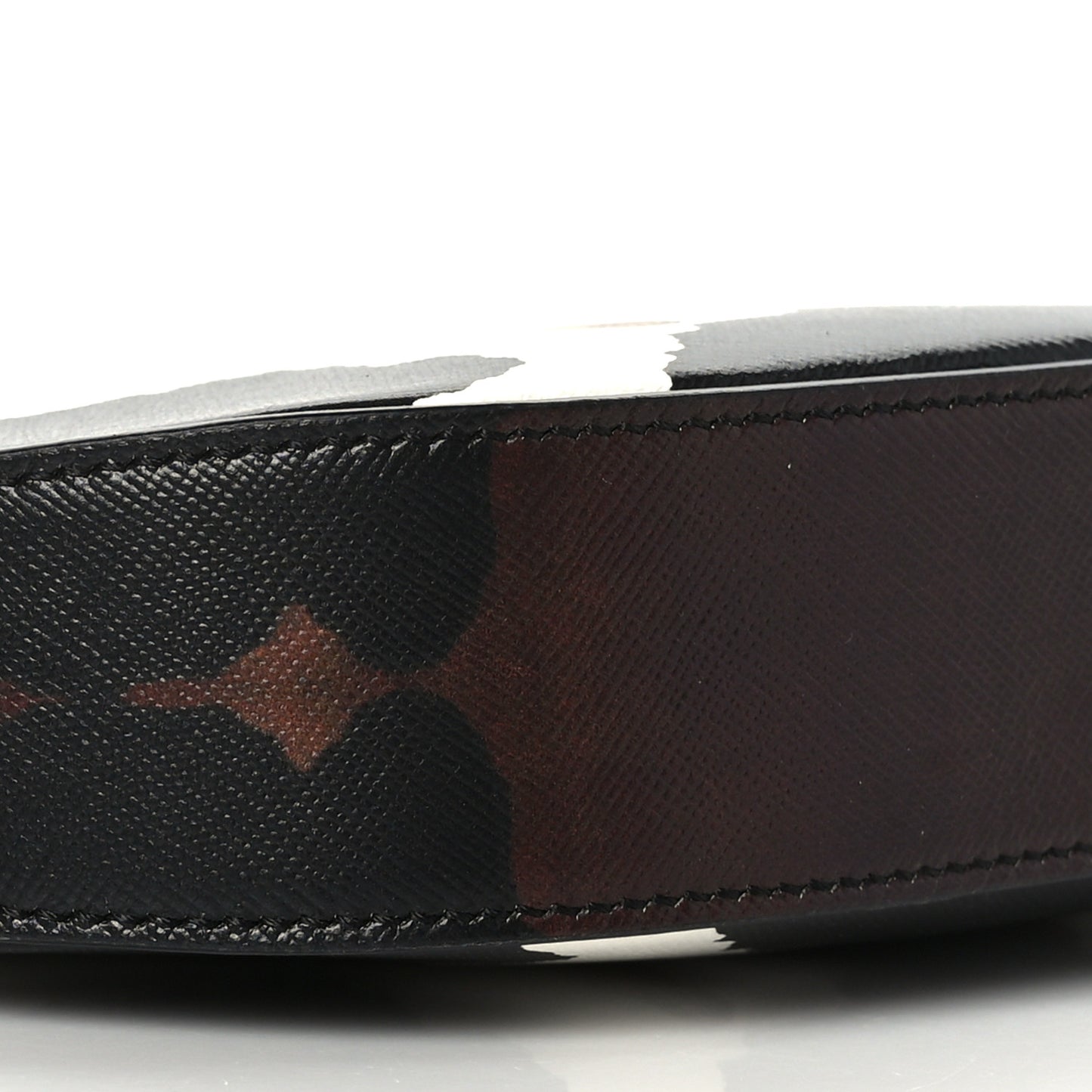 Calfskin Camouflage Mini Olympia Shoulder Bag Black