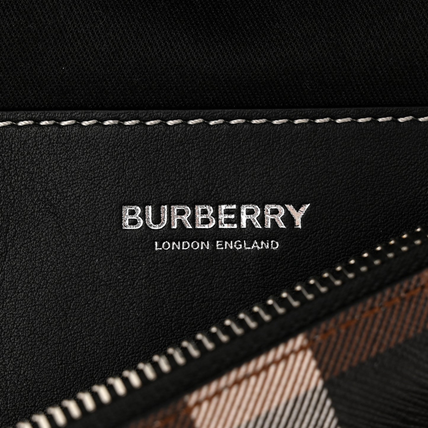 E-canvas Check Cason Bum Bag Dark Birch Brown