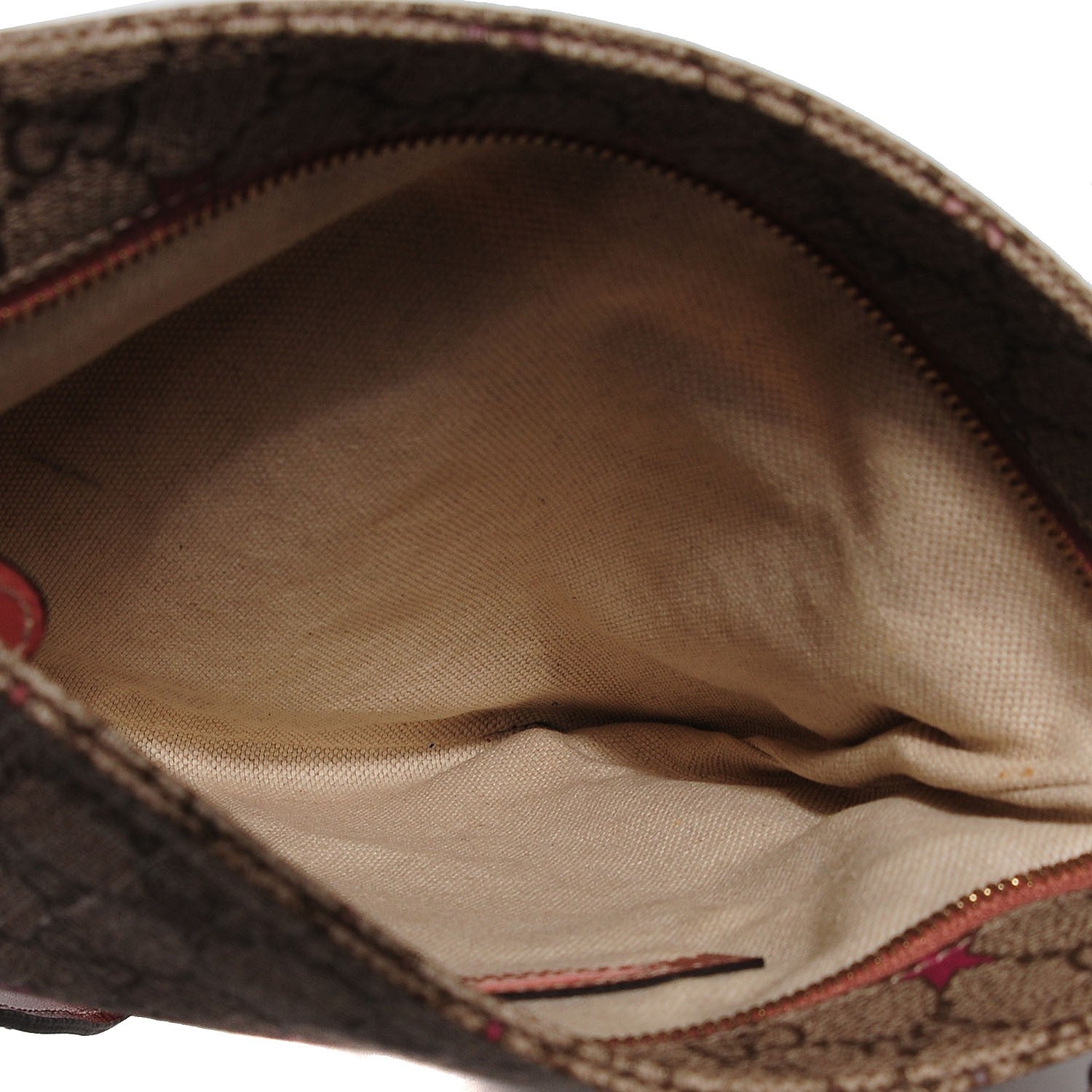 Gucci GG Supreme Stars Small Flat Messenger Bag Pink 12 of 14