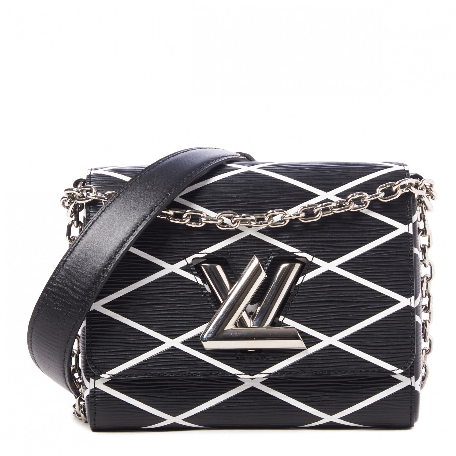 Louis Vuitton Epi Malletage Twist Shoulder Bag PM Black 1 of 8