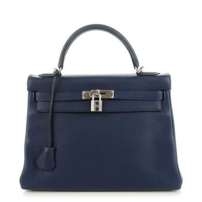 Hermes Togo Kelly Retourne 32 Bleu Saphir 1 of 23