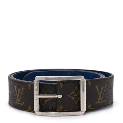 Louis Vuitton Monogram 40mm Reverso Belt 85 34 Pacific Blue 1 of 5