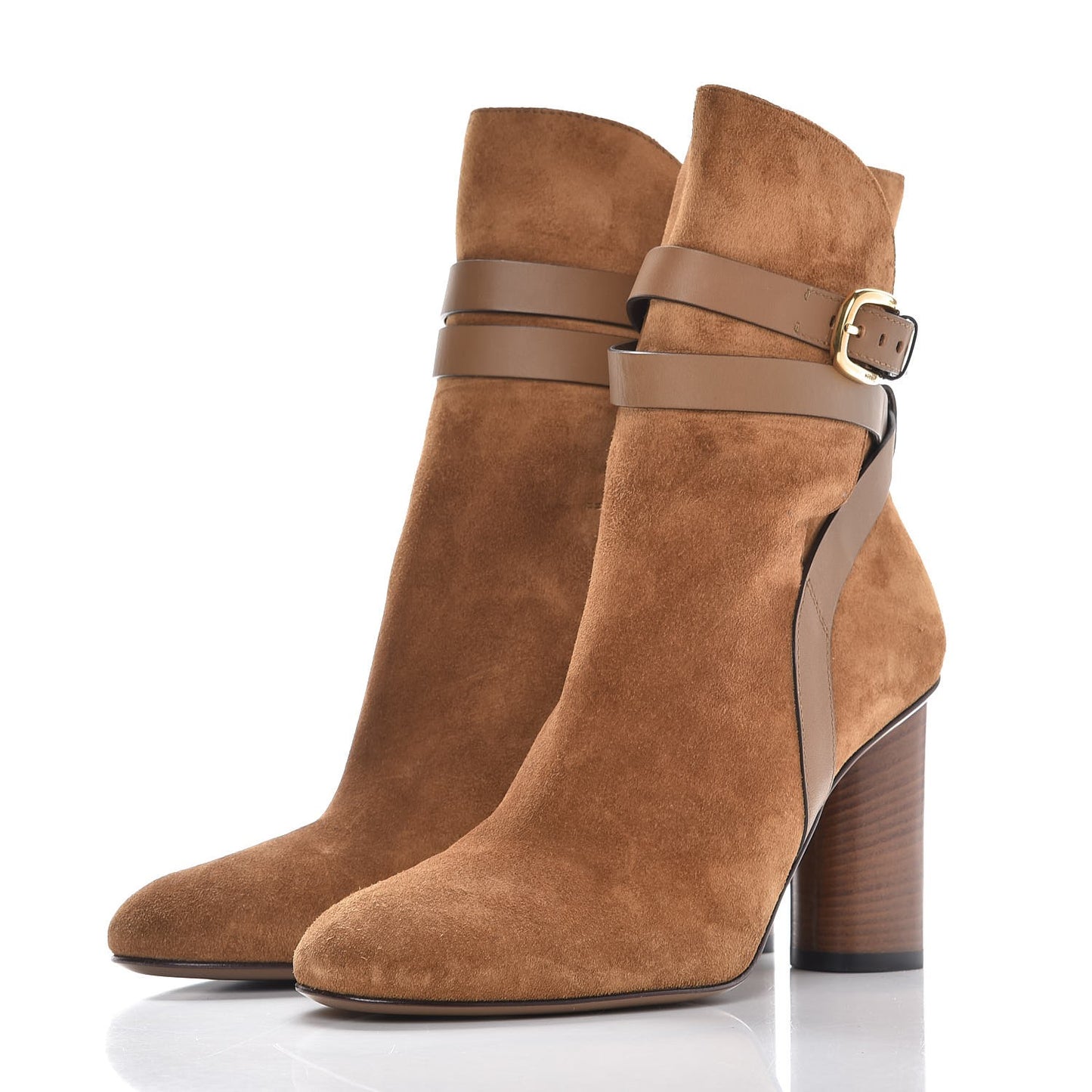 Suede Abigail Ankle Boots 36 New Marron
