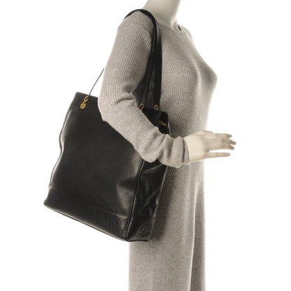 Chanel Caviar Shoulder Bag Black 2 of 8