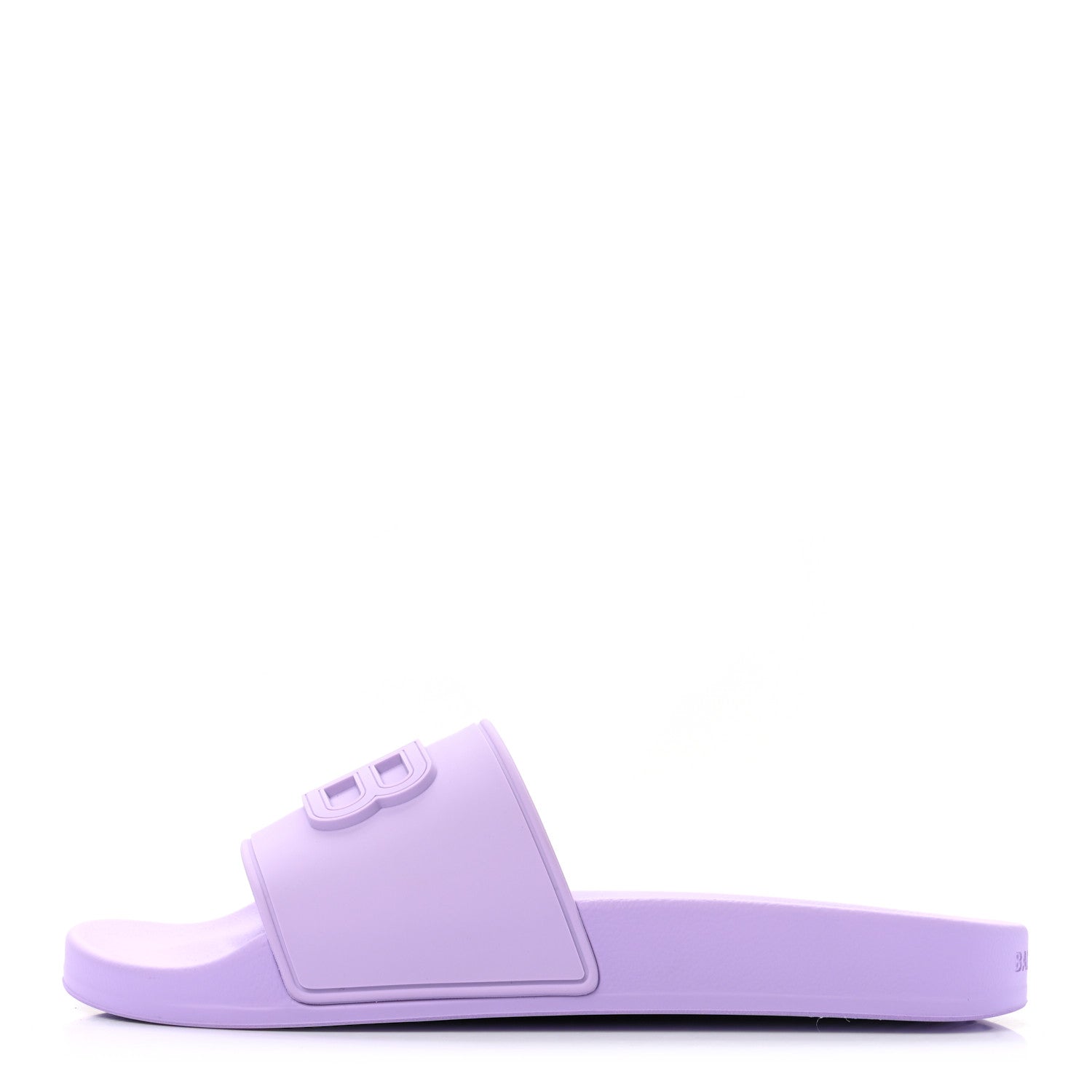 Balenciaga Rubber BB Womens Pool Slide Sandals 39 Lilac 1 of 8