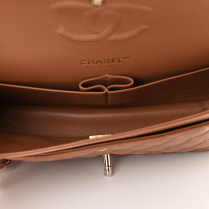 Chanel Lambskin Quilted Medium Double Flap Brown 5 of 10