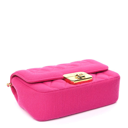 Chanel Jersey Quilted Mini Chic With Me Flap Pink 3 of 14