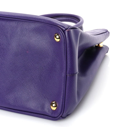 Prada Saffiano Medium Galleria Double Zip Tote Viola 8 of 8