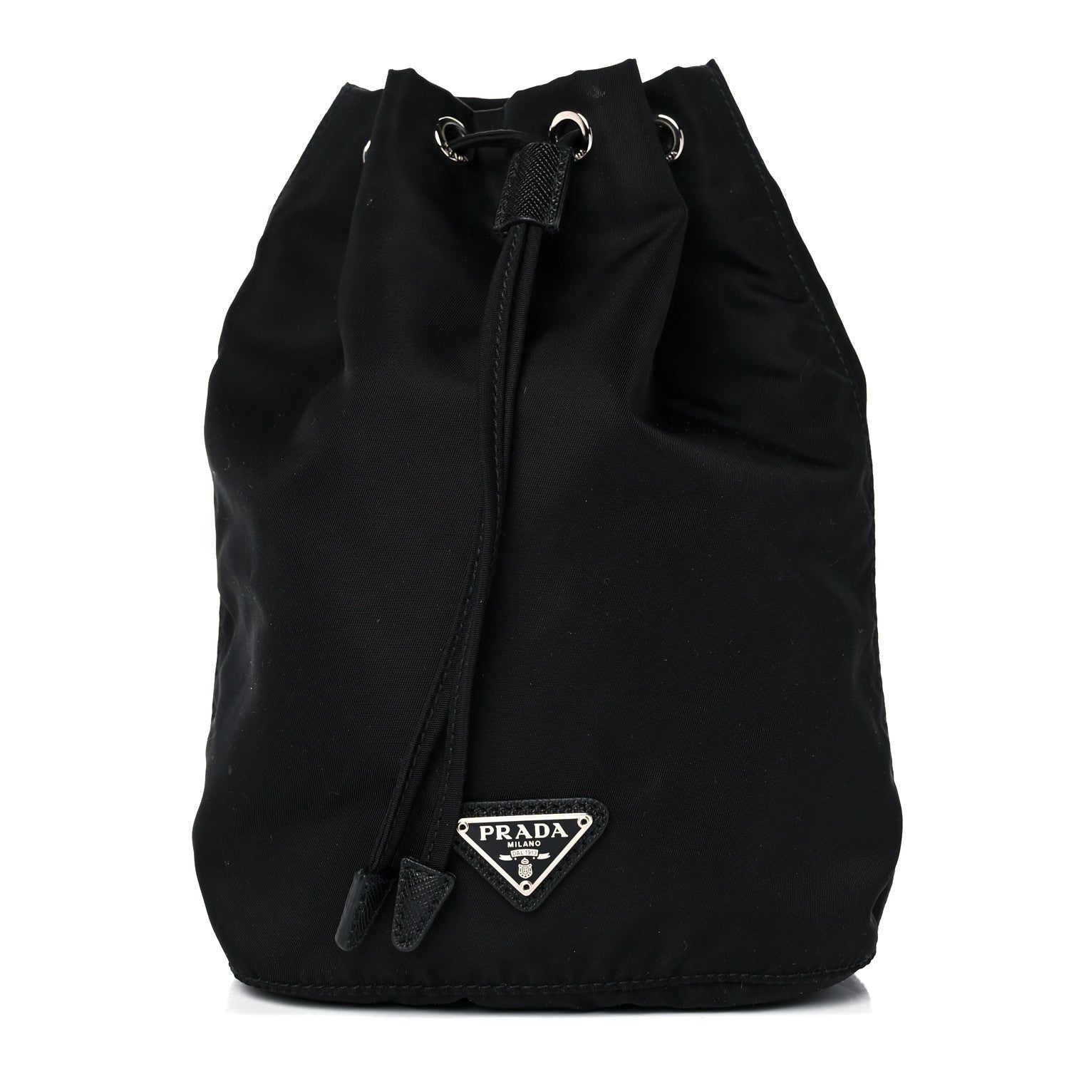Prada Nylon Vela Drawstring Pouch Black 1 of 16