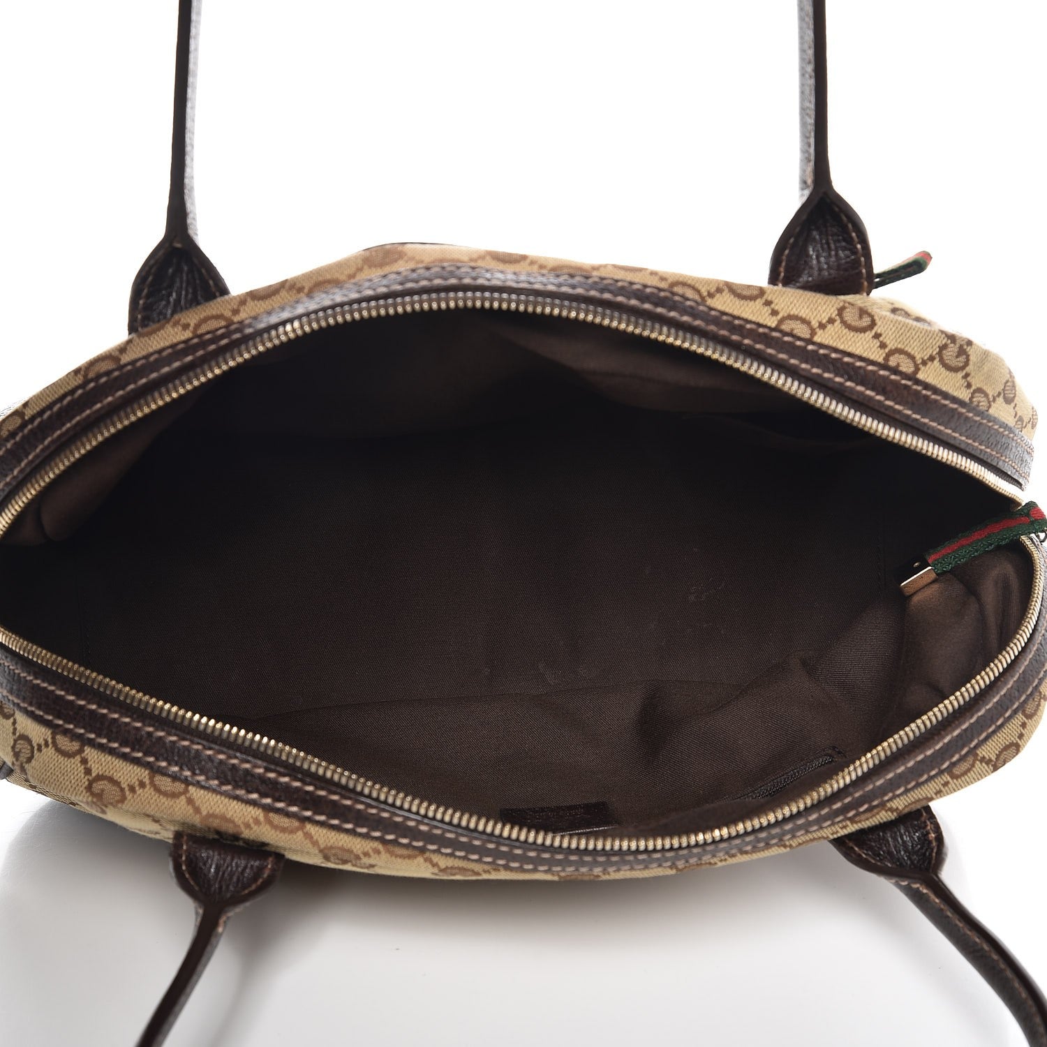 Gucci Monogram Small Princy Satchel Dark Brown 5 of 9