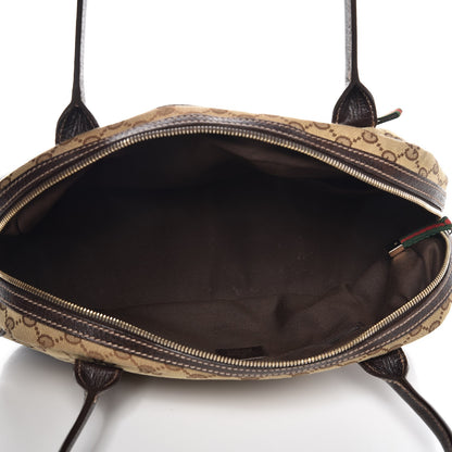 Gucci Monogram Small Princy Satchel Dark Brown 5 of 9