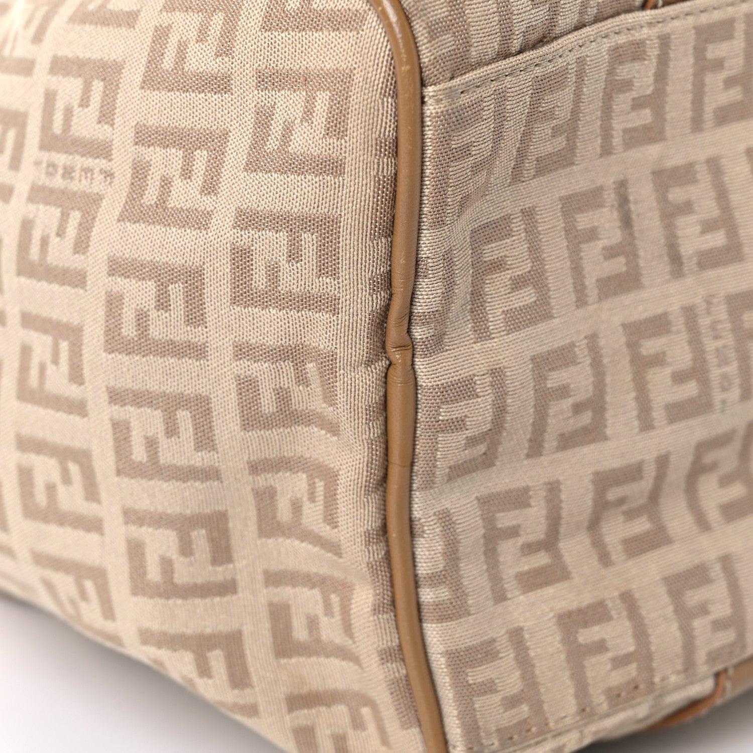 Fendi Zucchino Vitello Boston Beige Tortora 14 of 25