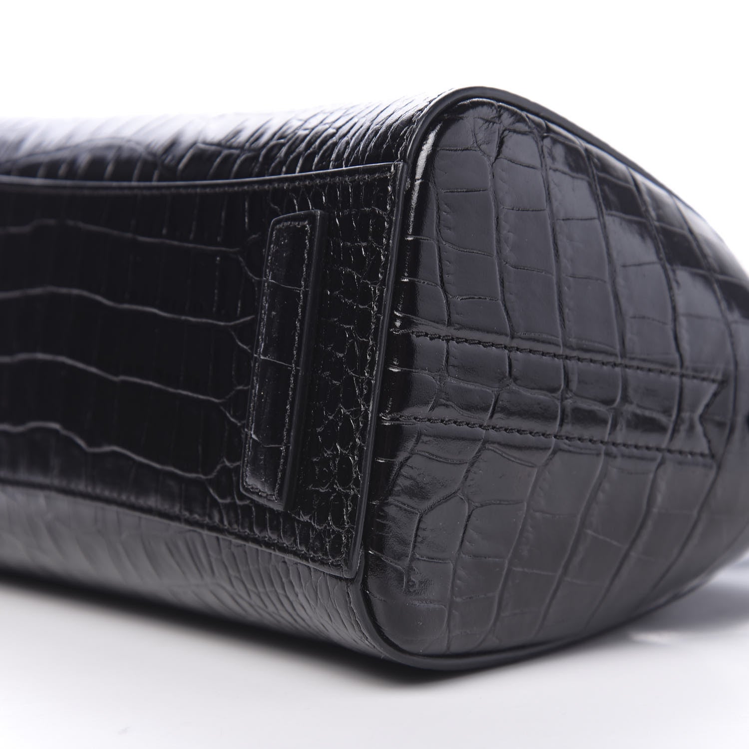 Givenchy Calfskin Crocodile Embossed Mini Antigona Black 9 of 11